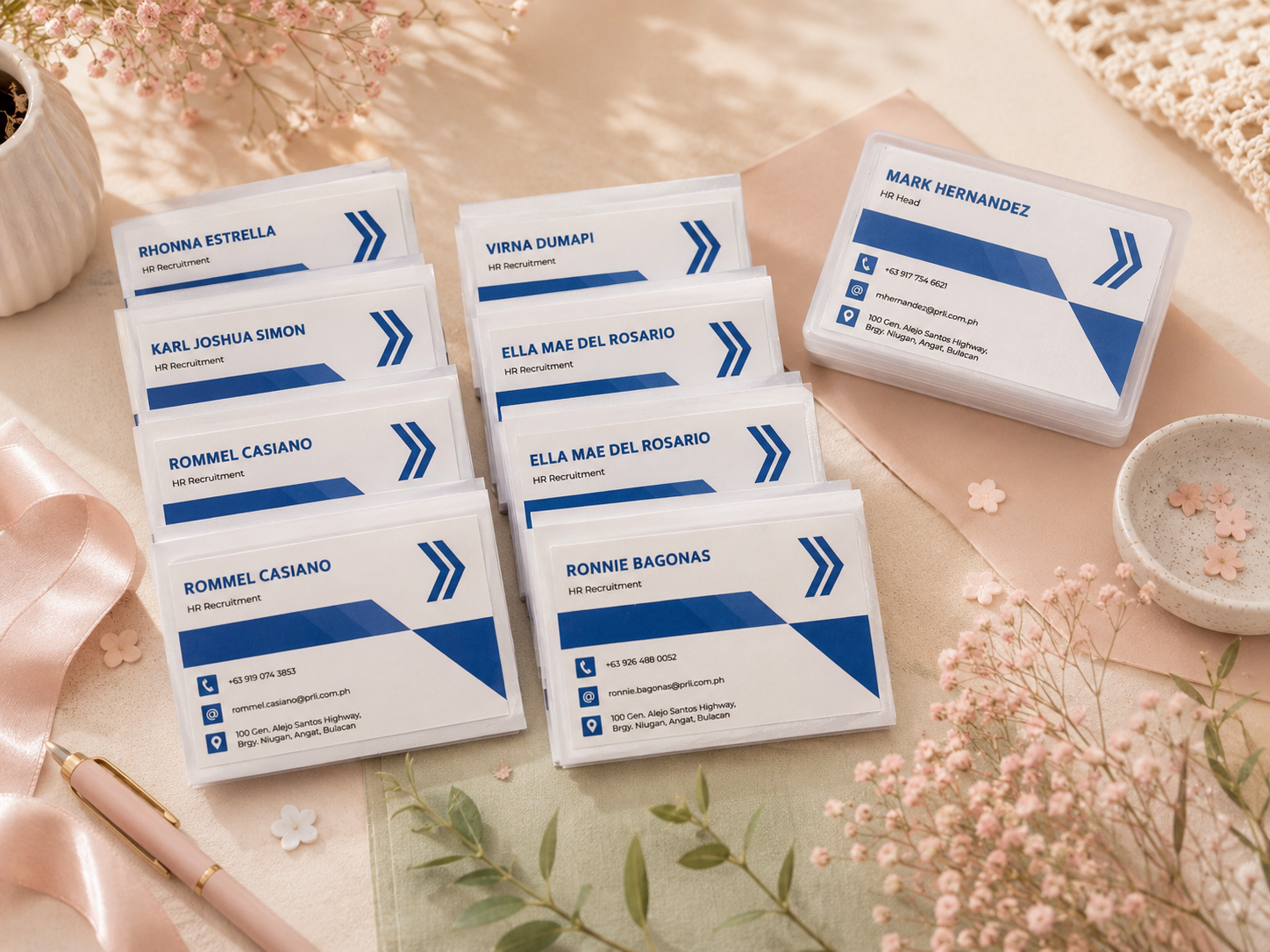 Business Card — Professional standard-size calling cards, perfect for sharing your contact details and making a lasting impression. Each set of 100 cards comes with a protective plastic storage box.