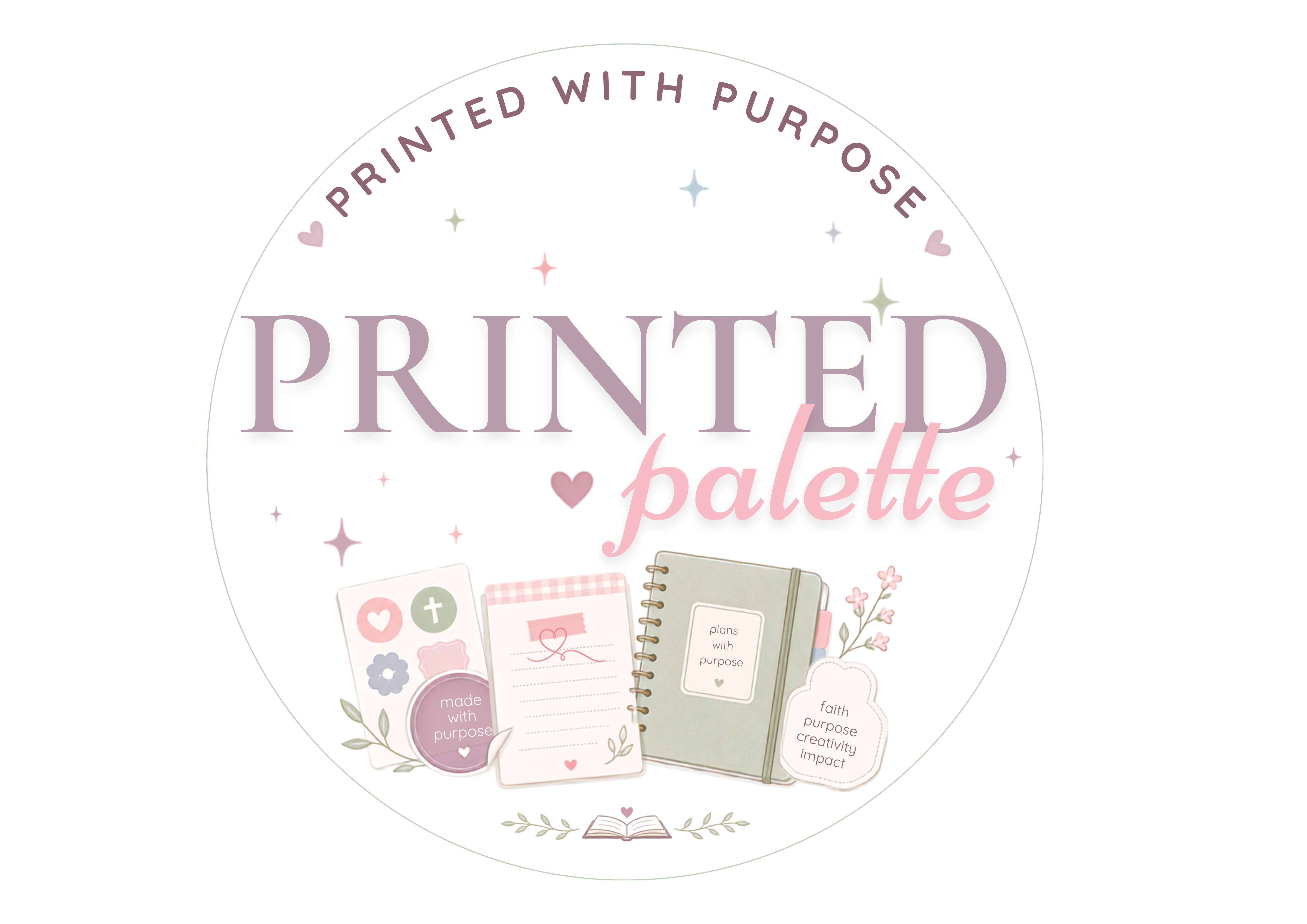 The Printed Palette owner in the studio
