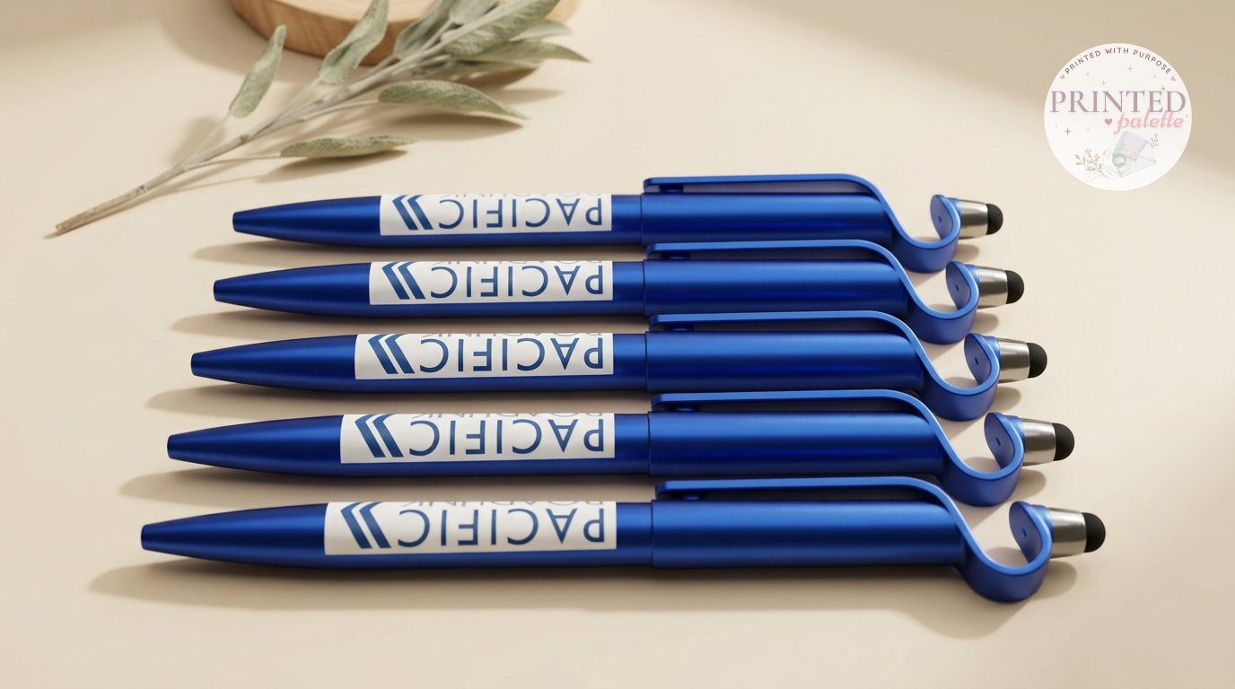 Pen with UV Sticker
