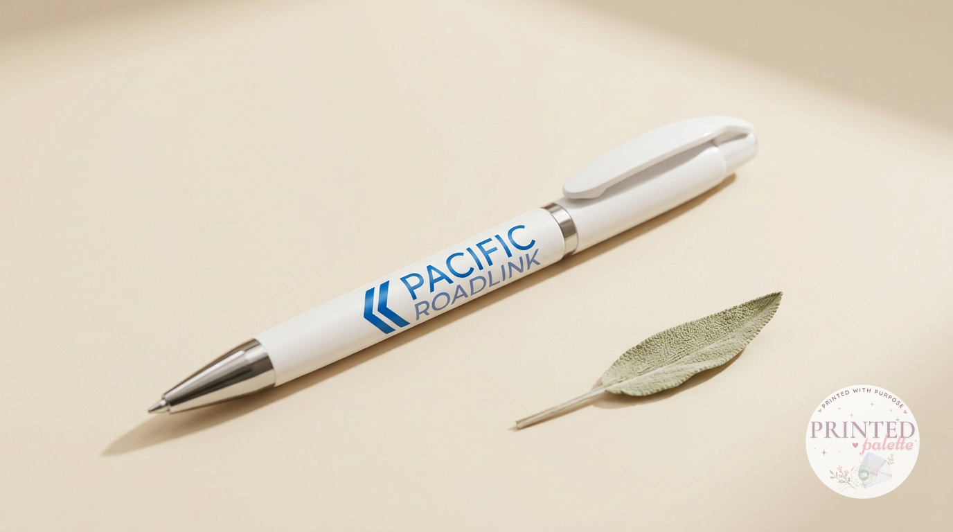 Pen with UV Sticker